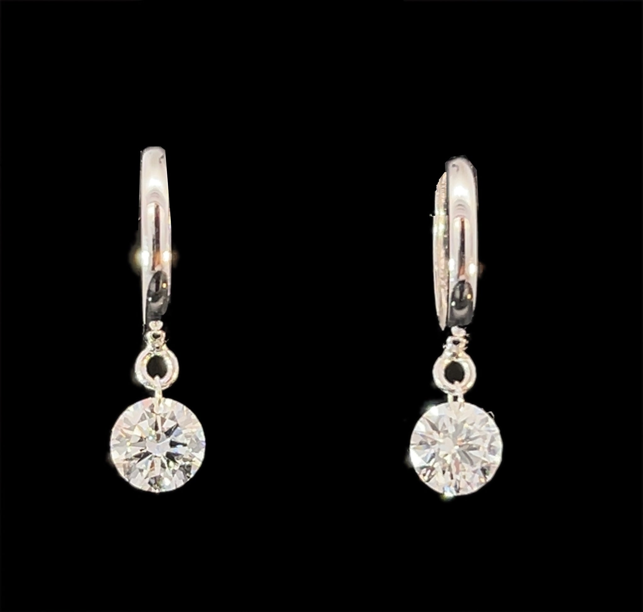 14k Lab Grown Diamond Huggies in Yellow or White Gold