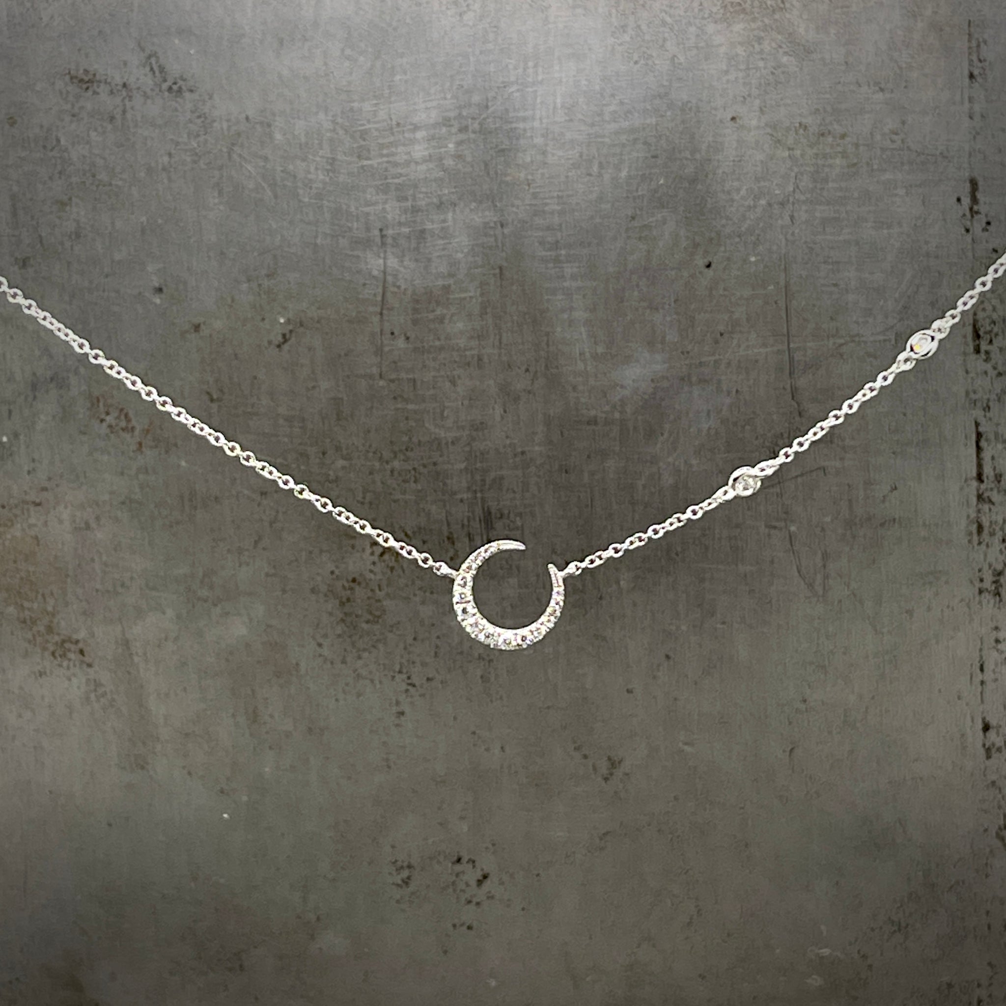 Asymmetrical Moon Necklace