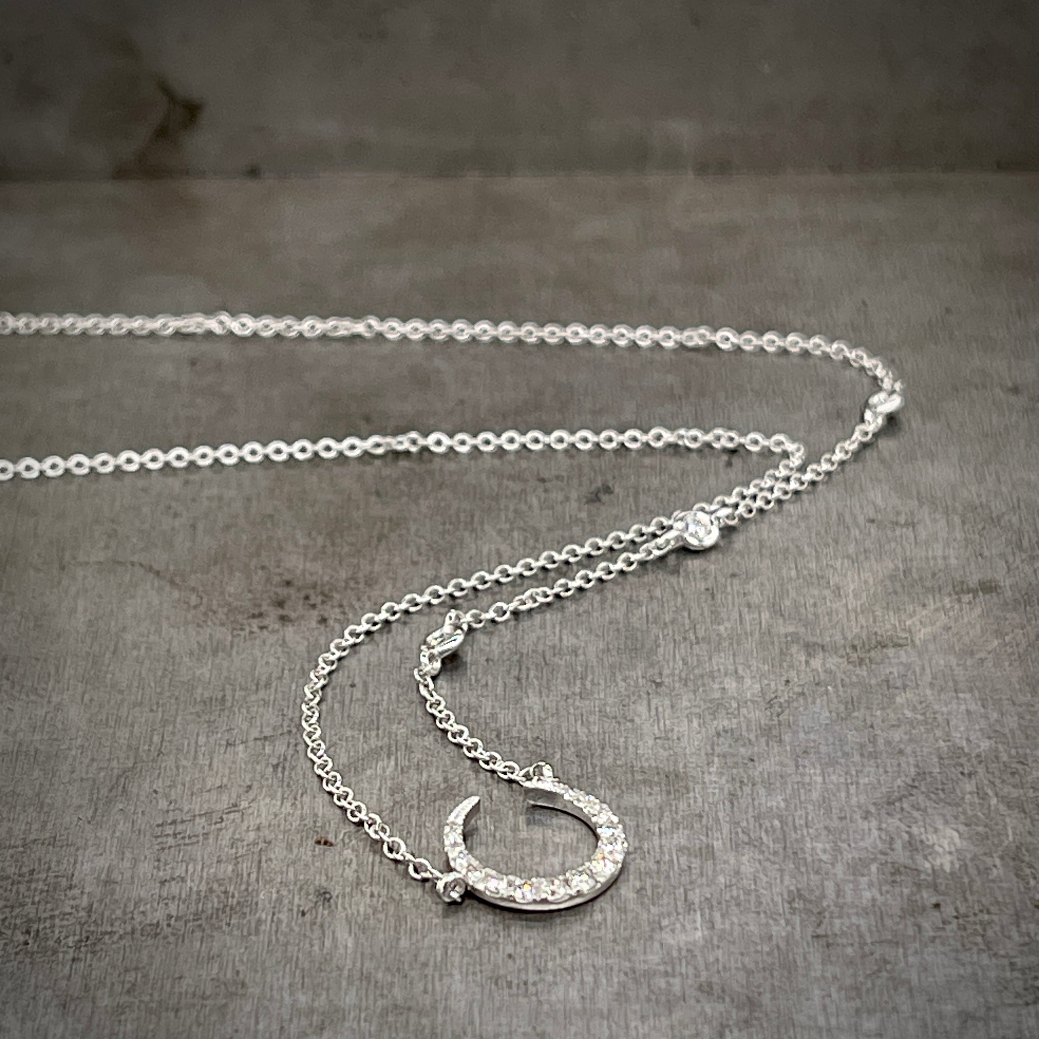 Asymmetrical Moon Necklace