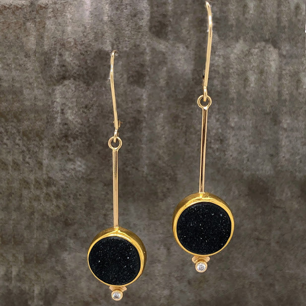 Druzy Diamond Earrings
