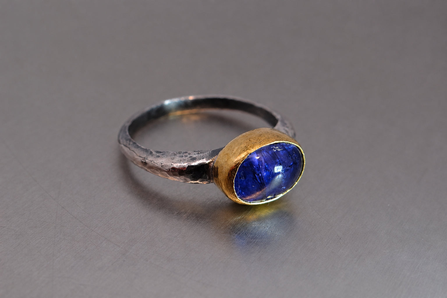 Two Tone Tanzanite Ring
