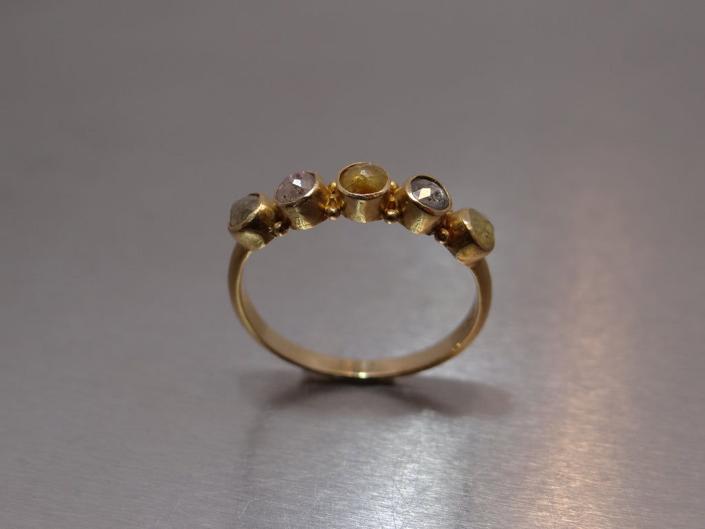 5 Stone Stackable Diamond Ring