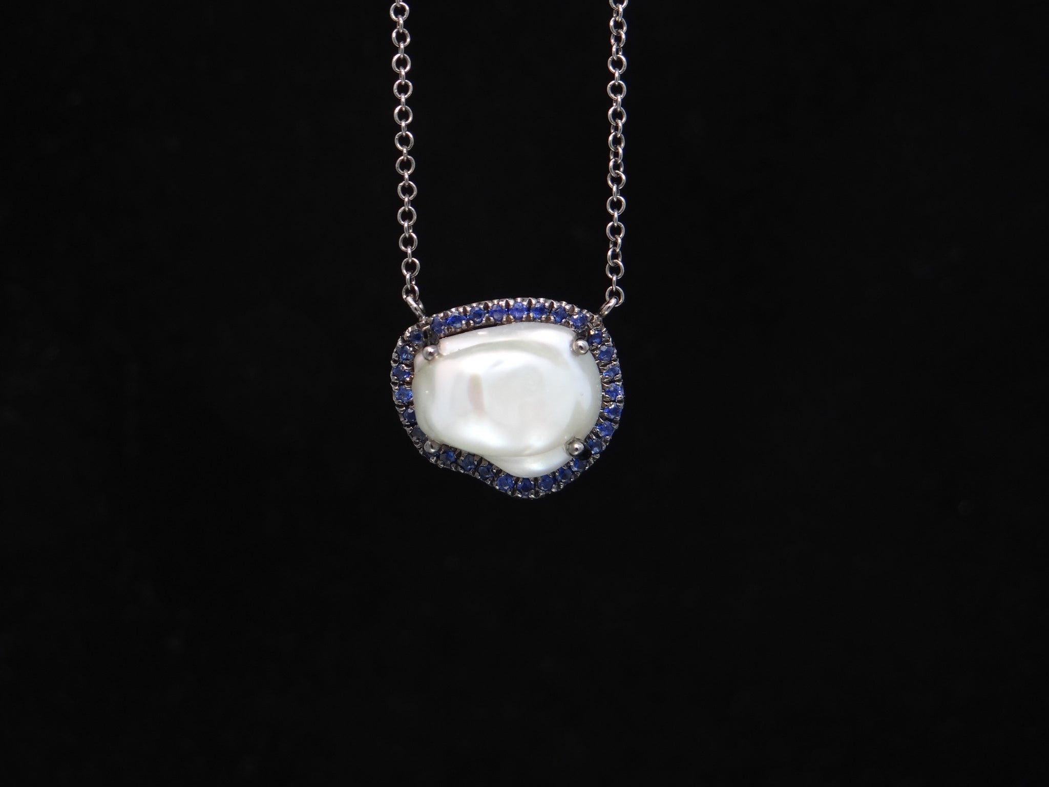 Pearl and Sapphire Necklace