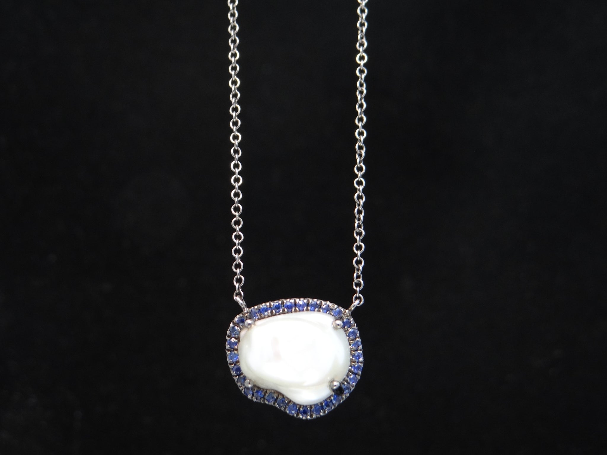 Pearl and Sapphire Necklace