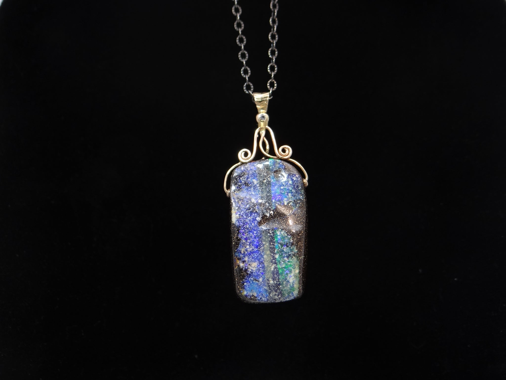 14KY Boulder Opal Necklace