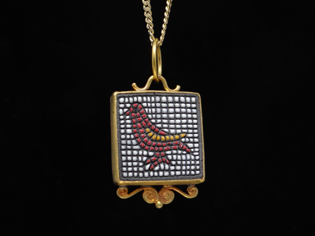Mosaic Bird Necklace