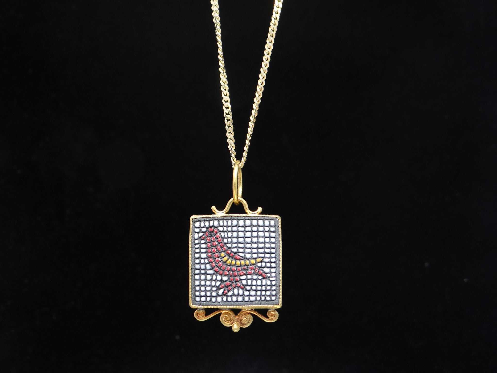 Mosaic Bird Necklace