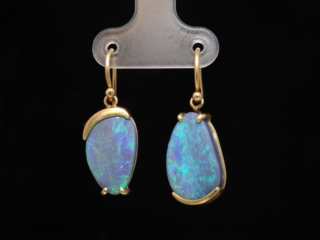 Black Opal Earrings