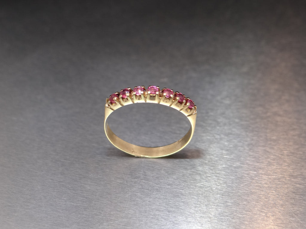 Pink Sapphire Band