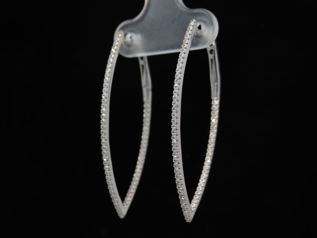 Inside Outside Diamond Earrings