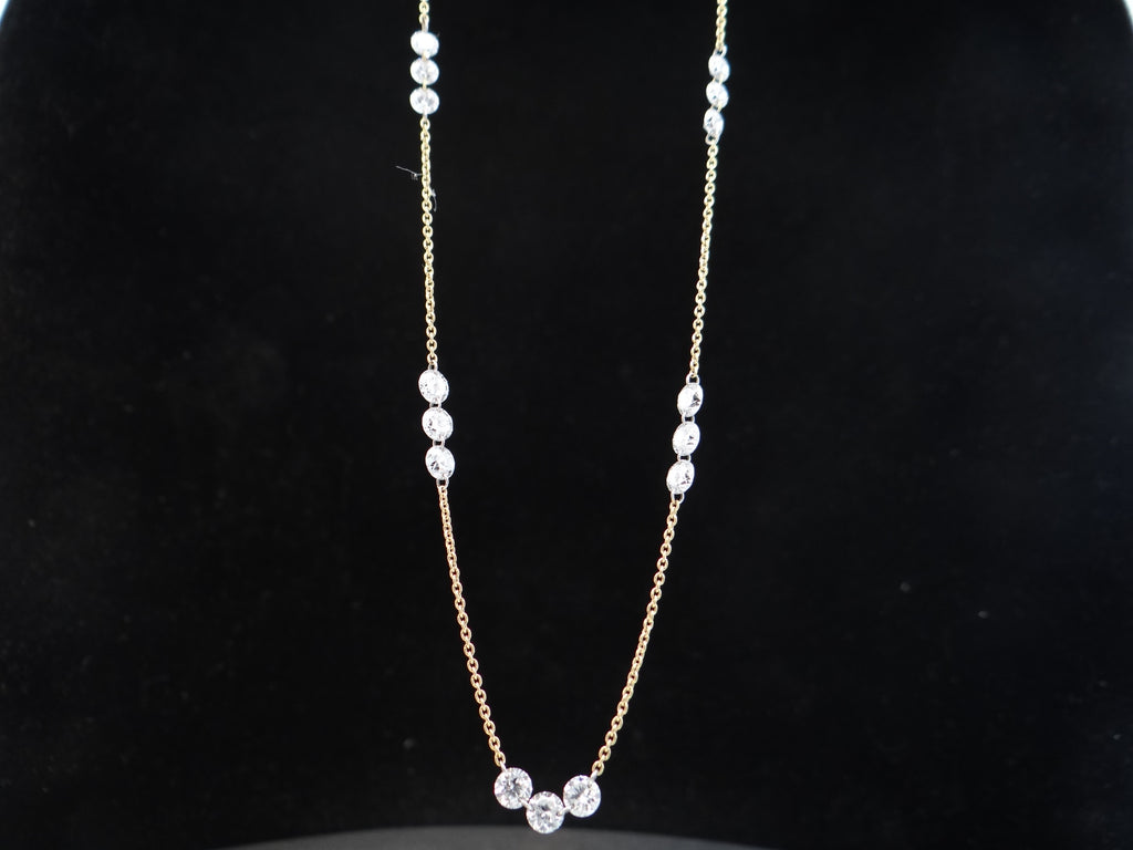Drilled Diamond Necklace