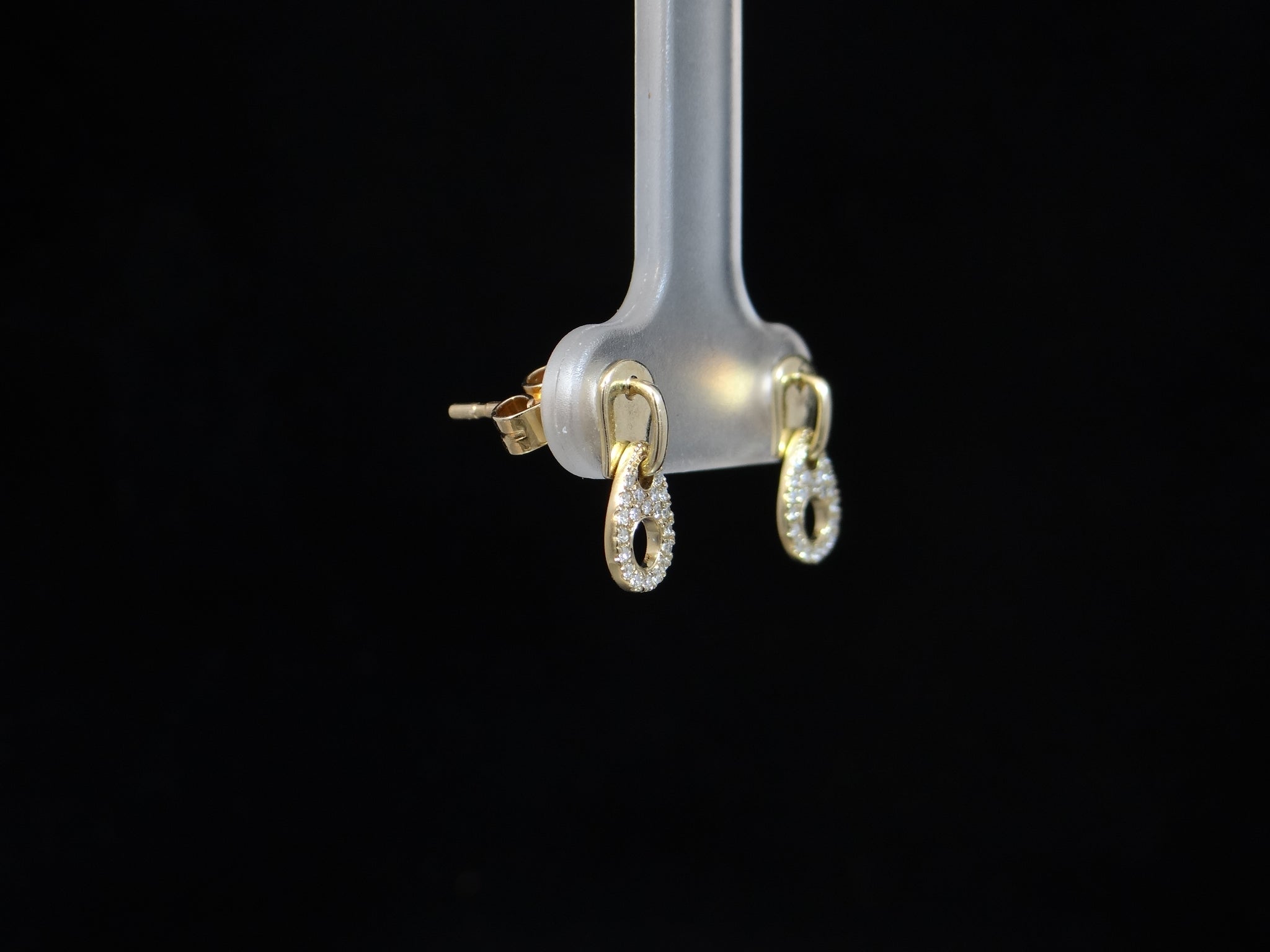 Diamond Zipper Earrings