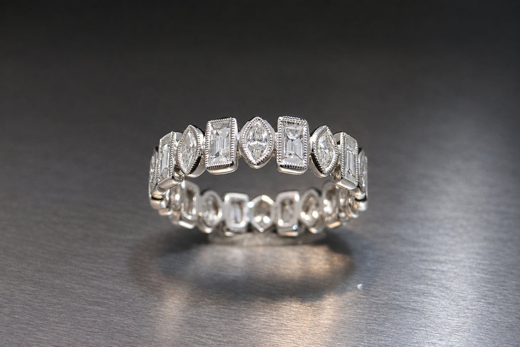 Baguette & Marquise Diamond Eternity Band