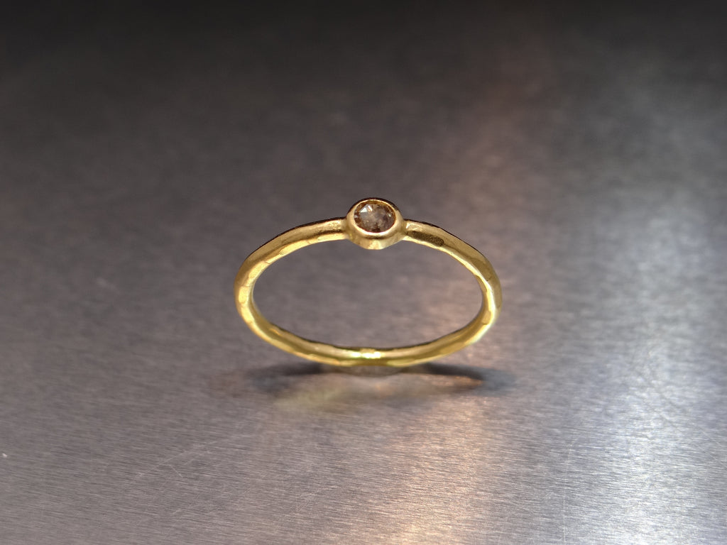 Stackable Cognac Diamond Ring