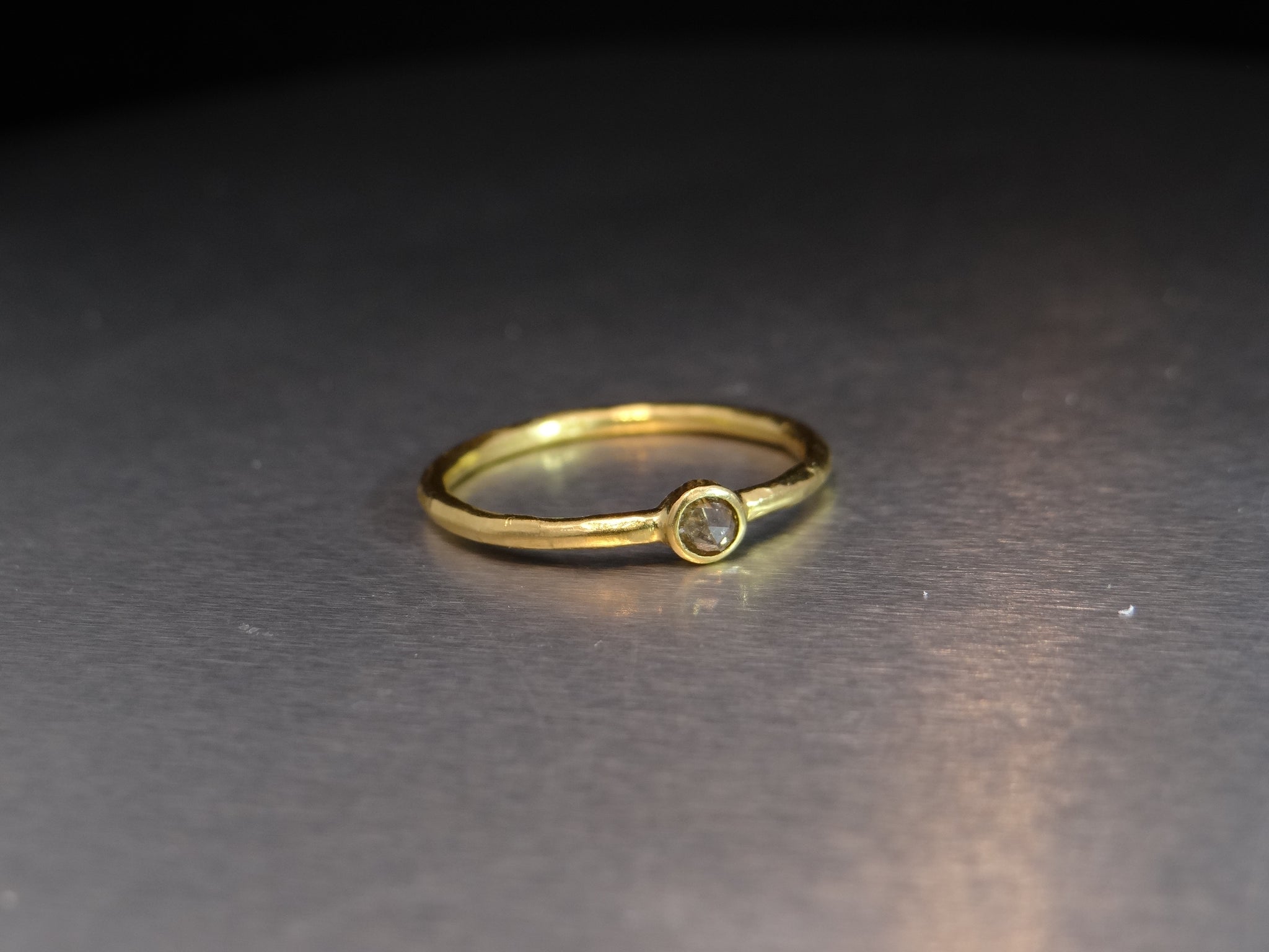 Stackable Cognac Diamond Ring