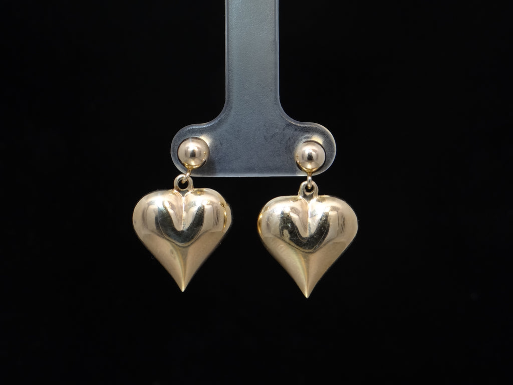 14KY Heart Earrings