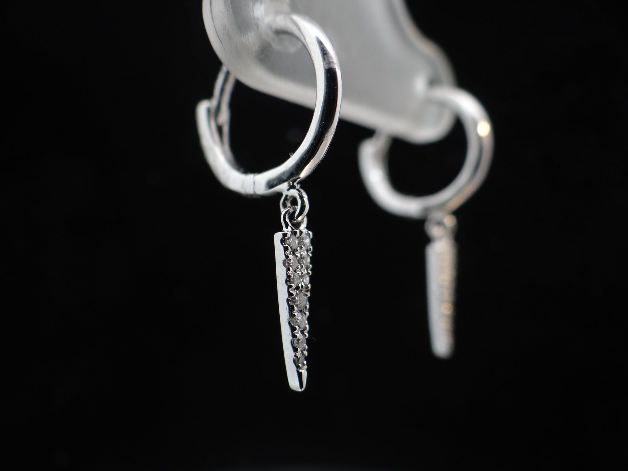 14KW Diamond Spike Earrings