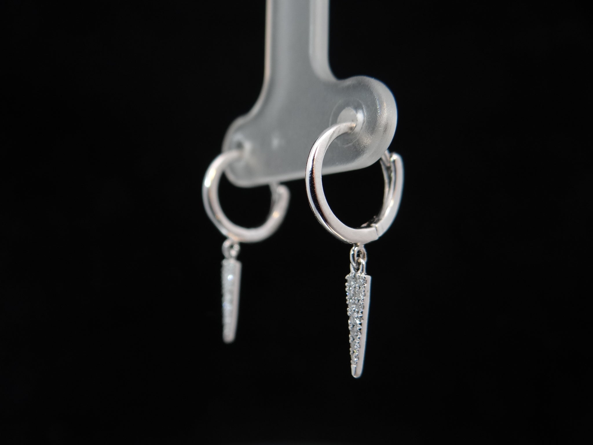 14KW Diamond Spike Earrings
