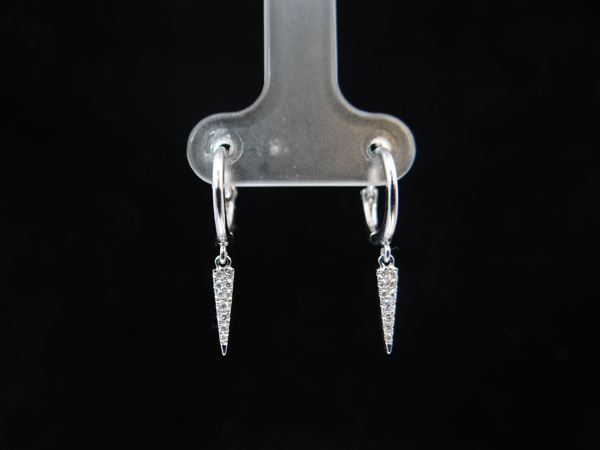 14KW Diamond Spike Earrings