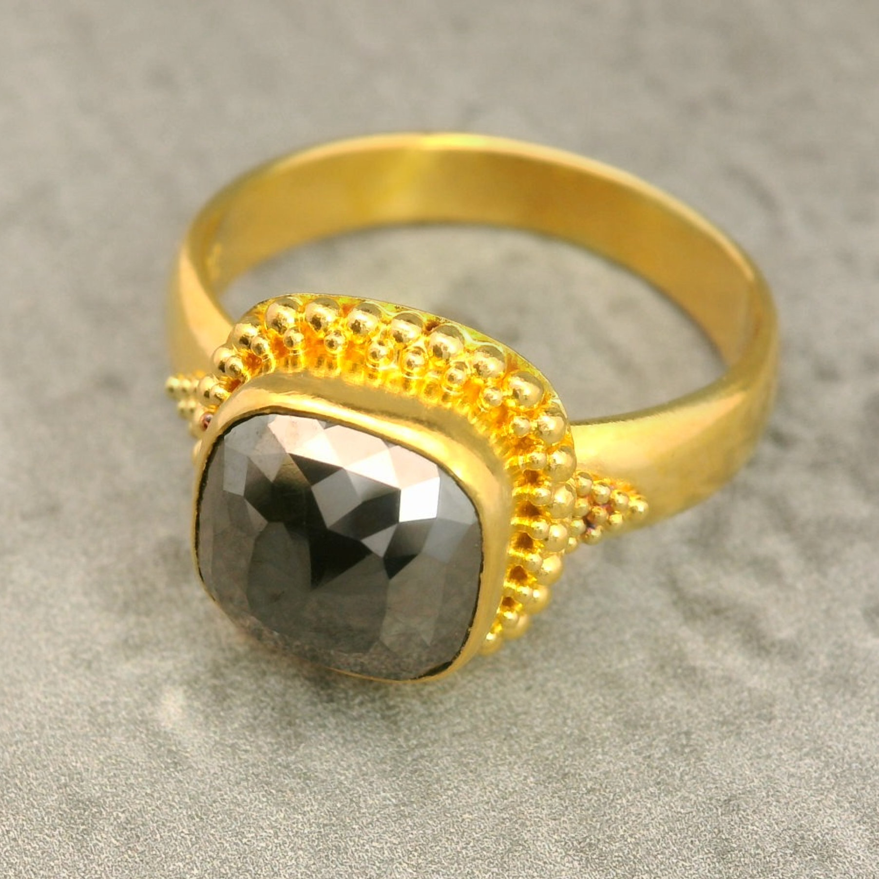 Black diamond ring