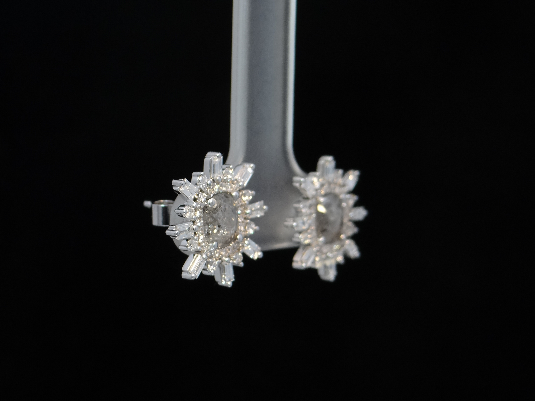 Salt & Pepper Diamond Earrings