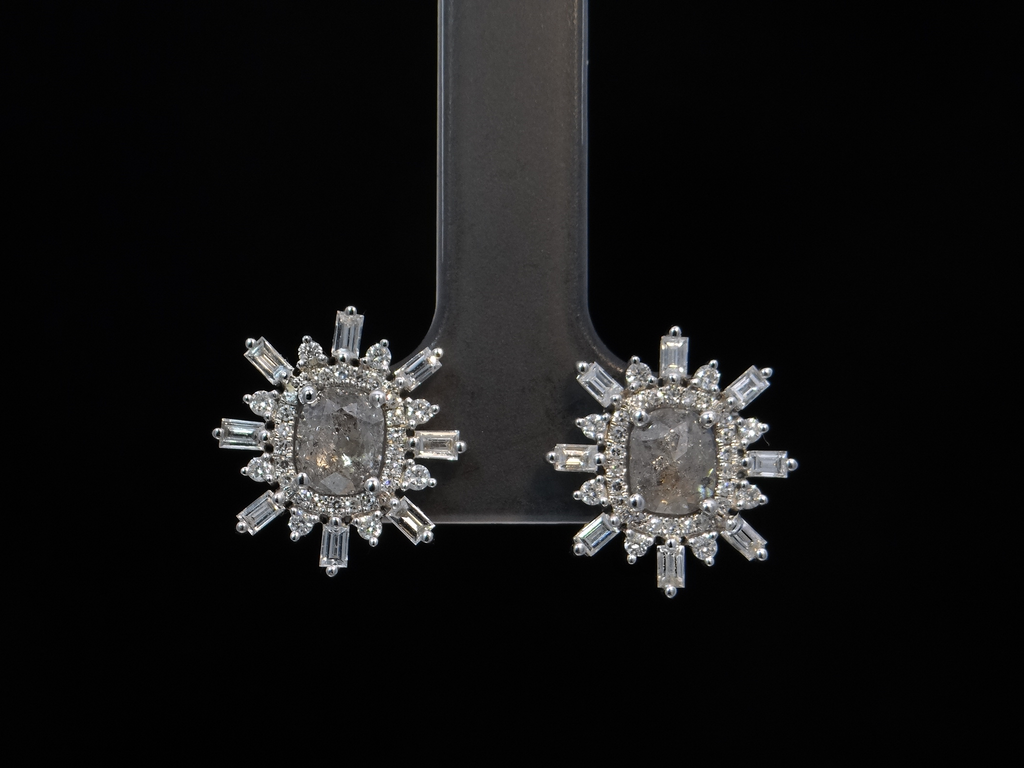 Salt & Pepper Diamond Earrings