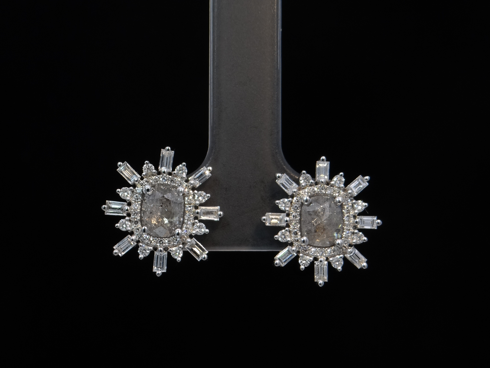 Salt & Pepper Diamond Earrings