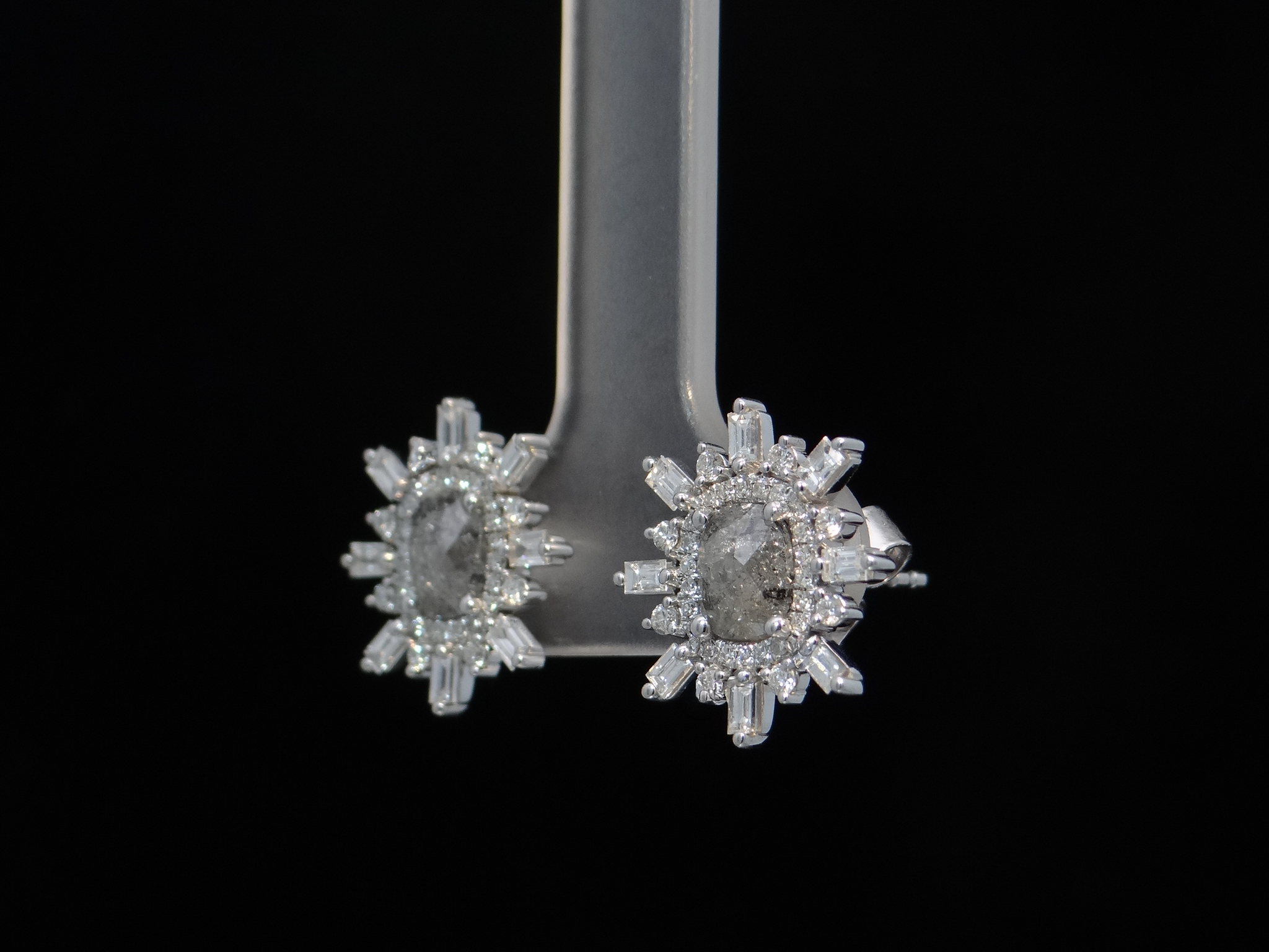 Salt & Pepper Diamond Earrings